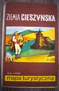 Ziemia Cieszyńska Mapa turystyczna  z roku 1984