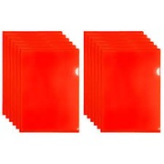 Obwoluta A4 PP 'L' grubość 0.14 mm czerwona TETIS Koszulka czerwona 12 szt