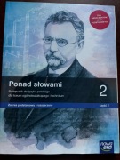 Ponad słowami 2 część 2 zakres podstawowy i  rozszerzony Nowa era