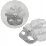 Zawieszka Dekoracyjna Maska Wenecka Brokatowa – Zestaw 3 szt