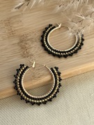 Kolczyki z japońskich koralików.