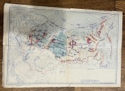 Mapa Rosji kresy ZSRR język rosyjski szkoła