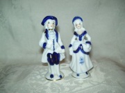 FIGURKI PORCELANOWE - PANNA I PANICZ - ok. 10 cm