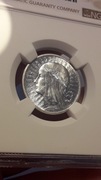 1933 Głowa Kobiety 2 zł, Połysk zegarowy NGC MS61