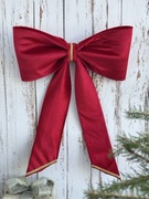 Kokarda na choinkę drzwi świąteczna czerwona Boże Narodzenie