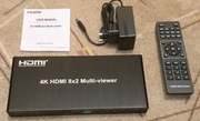 Multiviewer 4k60 8x2 HDMI, multiviewer/quad/przełącznik/podgląd