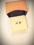 Złoty pierścionek 333 r17 0,9g serce sygnet