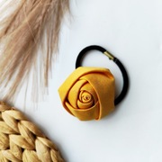 Żółta Róża gumka do włosów 