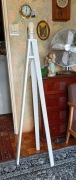 Rustykalna lampa podłogowa Biała wys. 127 cm 
