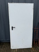 Drzwi stalowe techniczne z zamkiem Padilla 99x206cm