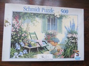 Puzzle 500 Courtyard garden Zacisze Wiosna