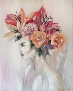 obraz akrylowy 100x80 cm abstrakcja kobieta