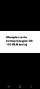 Ubezpieczenie komunikacyjne OC 100PLN taniej