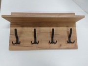 Wieszak ścienny dąb craft złoty