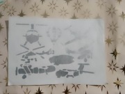 Samoloty srebrne rysunek