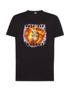 czarna koszulka bawełniana boje sie kobiet NOWA