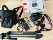 Zestaw fotograficzny: aparat+torba+statyw