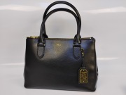 Lauren Ralph Lauren torebka SKÓRA NATURALNA