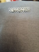 Piękna broszka z motywem florystycznym srebro 835