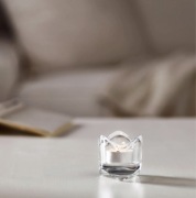 Świecznik szklany IKEA Vasnas na podgrzewacz tealight, szkło
