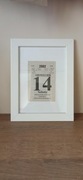 Kartka z kalendarza w ramce 1992 - 2014 Na prezent !
