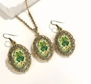 Zestaw biżuterii w kolorze starego złota Vintage Nowe