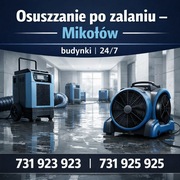 Osuszanie po zalaniu – Mikołów | budynki | 24/7