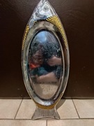 Duża rybka forma taca stal złocenia!