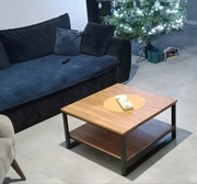 Stolik kawowy, loft, industrial, stolik dębowy