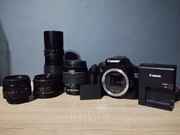 Lustrzanka Canon EOS 1100D + Zestaw 4 obiektywów, Canon, Helios, Paragon