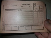 Dowód wpłaty lata sześćdziesiąte