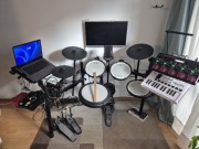 Perkusja roland td 17, rama z dodatkami podwójna stopa