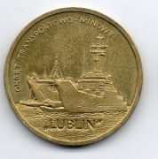 RP 2 ZŁOTE  2013 OKRĘT TRANSP-MINOWY "LUBLIN"