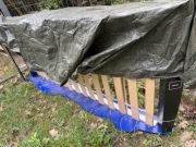 Łóżko dziecięce niebieski samochód 200x90 za darmo
