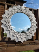 Duże lustro w stylu Boho 