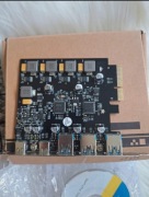 Karta PCIe do USB 3.2 Gen2 10G  z zasilaniem