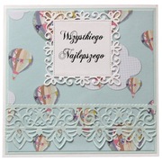 Kartka na Chrzest Urodziny Roczek +koperta