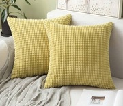 Komplet Poszewek Letnich 2 Szt 45x45 cm Poszewka ŻÓŁTE
