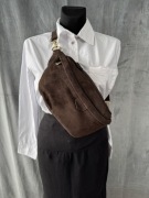 Nerka torebka zamsz naturalny Włoska - nowa