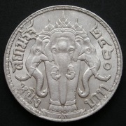 Tajlandia 1 baht 1917 - król Rama VI - srebro