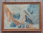 Narodziny - obraz olejny o wymiarach 50/70 cm
