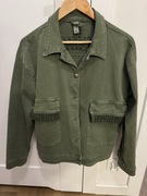 Włoska kurtka jeansowa khaki 
