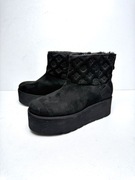 Botki platforma czarne Guess JILA ocieplane zimowe r. 38