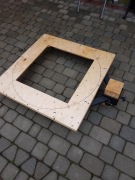 szablon do murowania komina w kształcie spirali