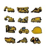 Przypinki do butów typu crocs charms zawieszki pojazdy auta koparka 12