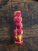 Bransoletka z naturalnej żywicy bursztynowej i wosku