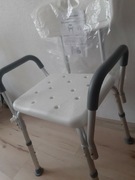 Lekkie Krzesło prysznicowe, do kąpieli z poręczami