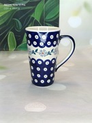 Kubek ceramiczny Bolesławiec smukły John  0.4 L ceramika Bolesławiec