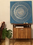 Ręcznie malowana mandala z intencją obfitości