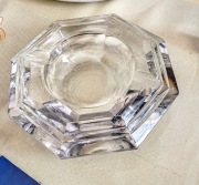 Popielniczka kryształ gruba solidna vintage 1 kg